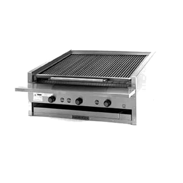 Magikitchn SE14RS-1FD_240/60/3 Coal Charbroiler Low Profile Countertop