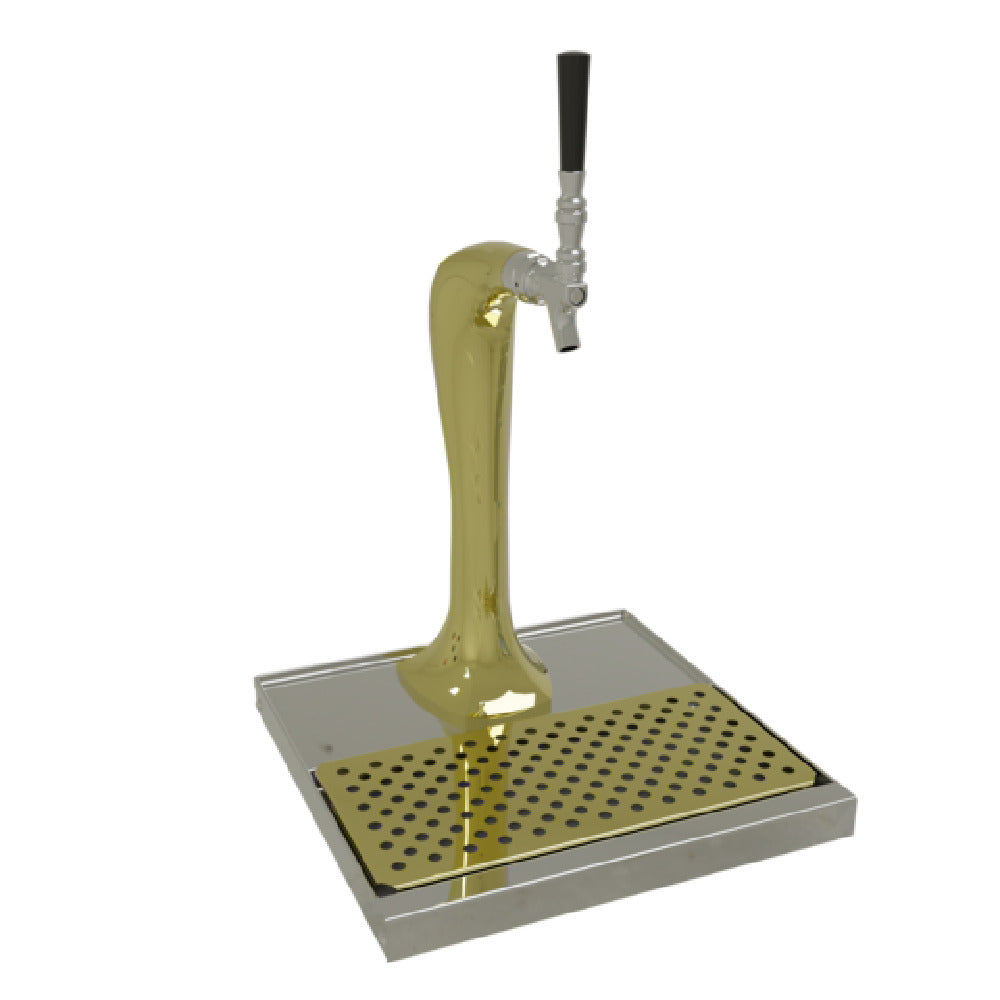 Glastender CBT-1-GFR Cobra Draft Dispensing Tower Countertop (1) Stainless Steel Faucet (handles Not Included)