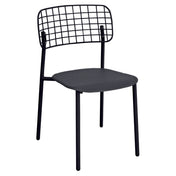 Emuamericas Llc E615 Lyze Stacking Side Chair Outdoor/indoor Stainless Steel Back