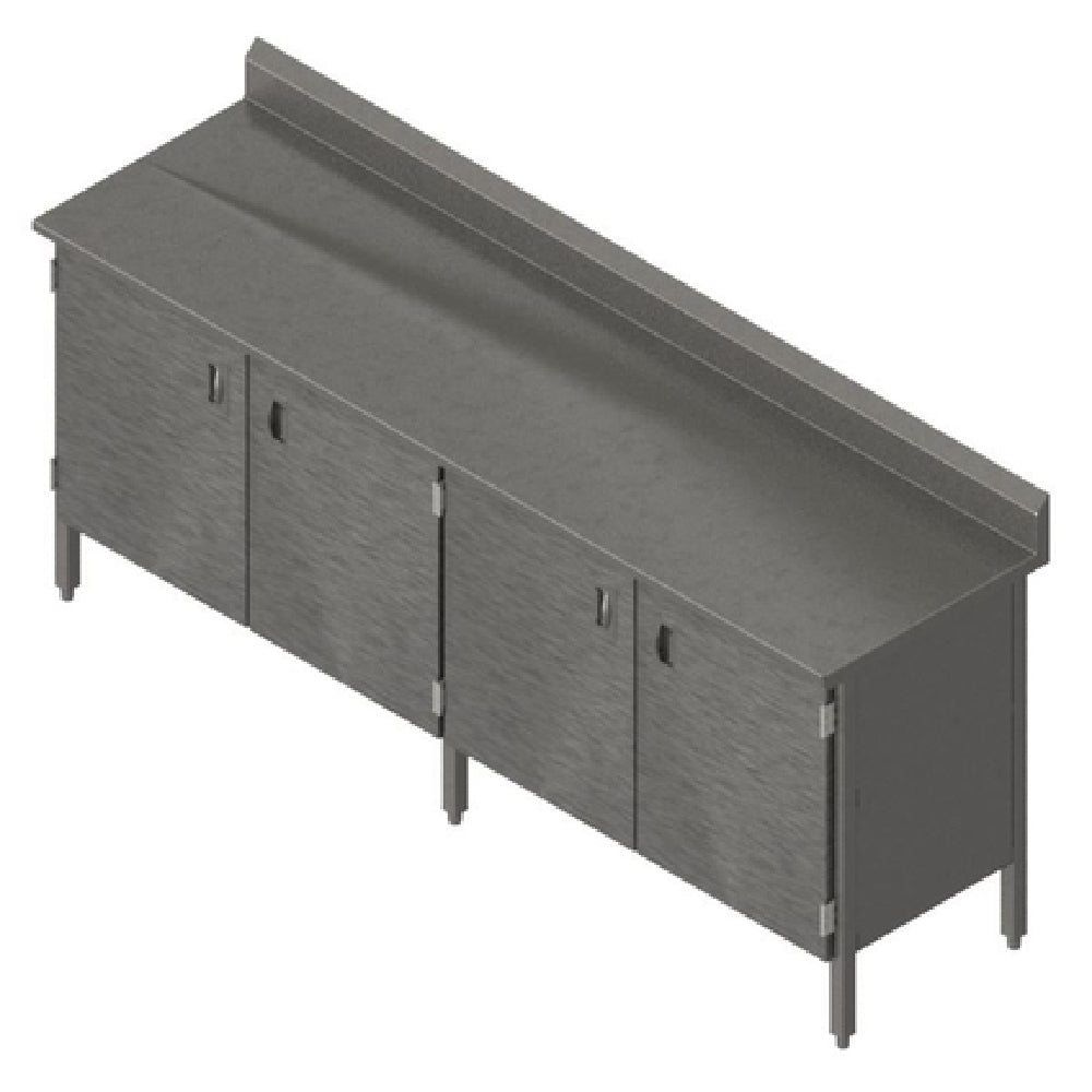John Boos EBHS6R5-24132 Work Table Cabinet Base With Hinged Doors 132"W X 24"D