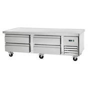 Arctic Air ARCB72 Refrigerated Chef Base 74"W Marine Edge Top With 1" Extension Per Side
