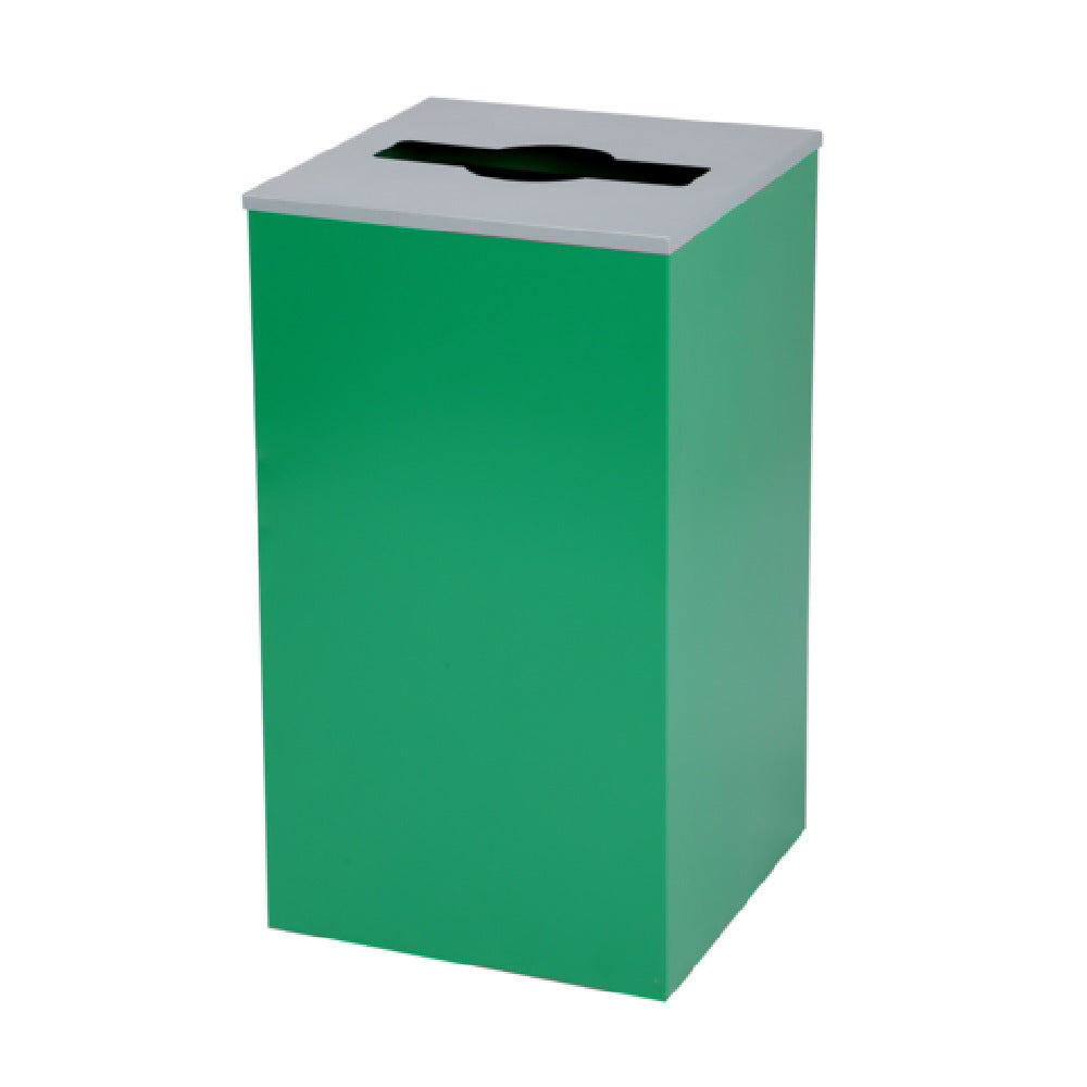 Alpine Industries ALP4450-KIT-GRN-M Recycling Bin 29 Gallon Square