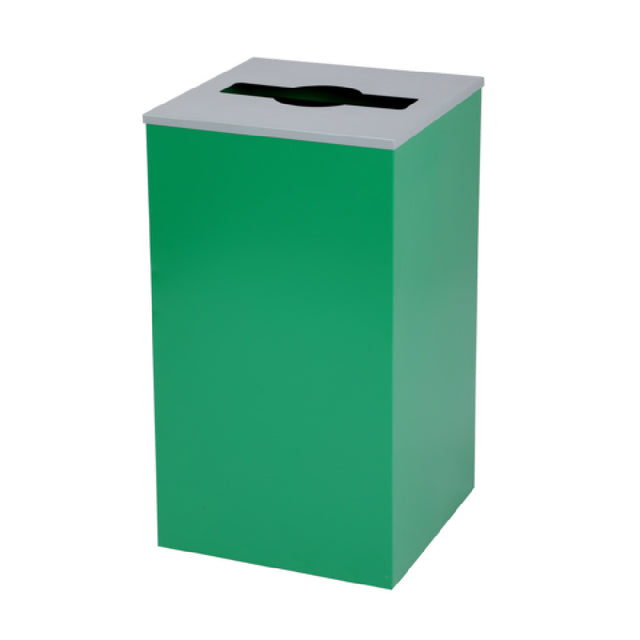Alpine Industries ALP4450-KIT-GRN-M Recycling Bin 29 Gallon Square