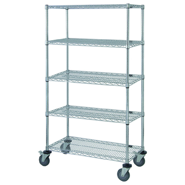 Quantum M1848C46-5 Mobile Cart 48"W X 18"D X 69"H Includes: (5) Wire Shelves
