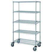 Quantum M2436C47-5 Mobile Cart 36"W X 24"D X 80"H Includes: (5) Wire Shelves