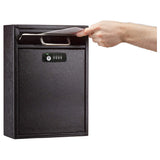 Alpine Industries ADI631-04-BLK-KC Mailbox 11-1/4" X 4-3/4" X 16-1/4"H Wall Mountable