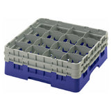 Cambro 16S534186 Camrack® Glass Rack With (2) Soft Gray Extenders Full Size