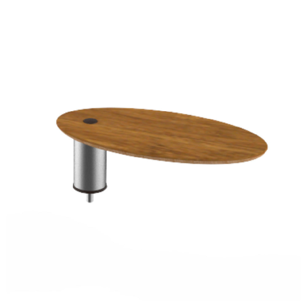 Steelite MGCIAY14BSXX - Large Oval Display Shelf, 20.0" X 10.0" X 6.5", Modular
