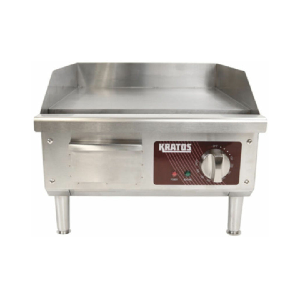 Hubert 25398 - Kratos® Countertop Electric Griddle, 16"W X 15-1/2"D Cooking Surface