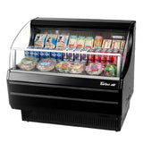 Turbo Air TOM-40SW(B)-N Horizontal Open Display Merchandiser Slim-line 6.7 Cu. Ft. Capacity