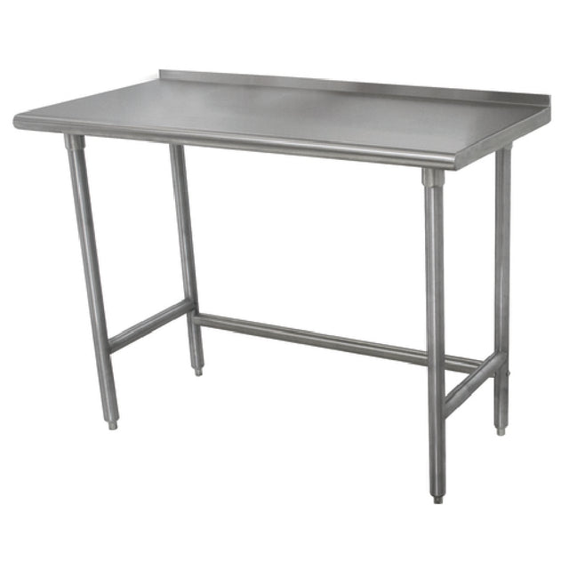 Advance Tabco TFLAG-365-X Special Value Work Table 60"W X 36"D 16 Gauge 430 Series Stainless Steel Top With 1-1/2"H Rear Up-turn