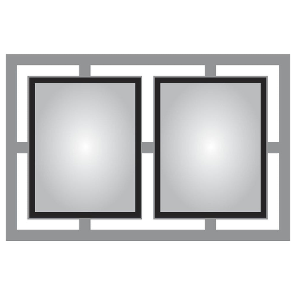 Hubert 35232 - Menu Board, 2-pocket, Wall-mount