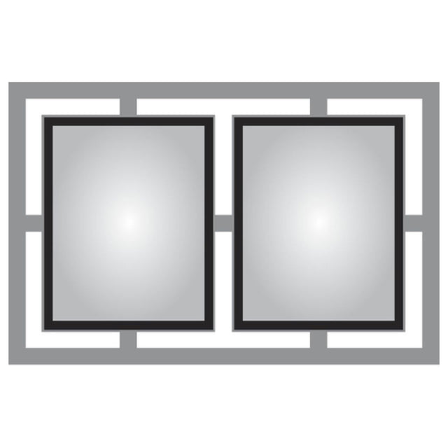 Hubert 35232 - Menu Board, 2-pocket, Wall-mount
