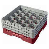 Cambro 20S638416 Camrack® Glass Rack With (3) Soft Gray Extenders Full Size