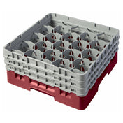 Cambro 20S638416 Camrack® Glass Rack With (3) Soft Gray Extenders Full Size