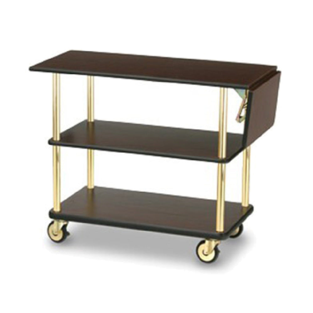 Forbes Industries 4541 Standard Service Cart (3) Laminated Shelves (1) Drop Leaf (48"L With Leaf Up)
