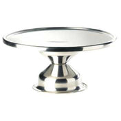 Cal Mil 1308 Cake Stand 12" Dia. X 7"H Stainless Steel