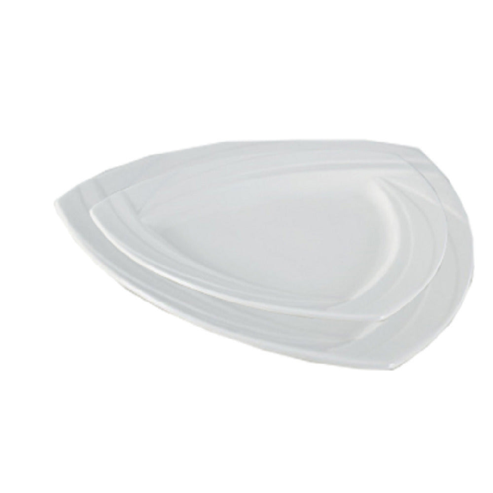 Yanco MM-10-TR Miami Plate 10"L X 10"W Triangular