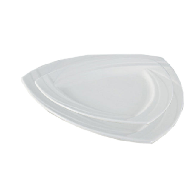 Yanco MM-10-TR Miami Plate 10"L X 10"W Triangular