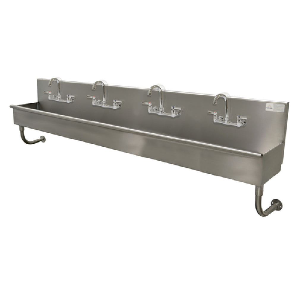 Advance Tabco 19-18-96-F Multiwash Hand Sink Wall Mounted Includes (4) Faucets