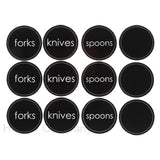 Hubert 24796 - Utensil Cling-It™ Set, 12-piece, 2-1/2" Dia.