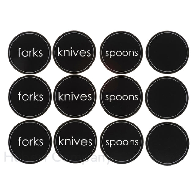 Hubert 24796 - Utensil Cling-It™ Set, 12-piece, 2-1/2" Dia.