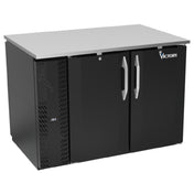 Victory VBB48HC-PT-B - Pass-Thru Back Bar Refrigerator, Two-section, 48"W X 33-9/16"D X 34"H