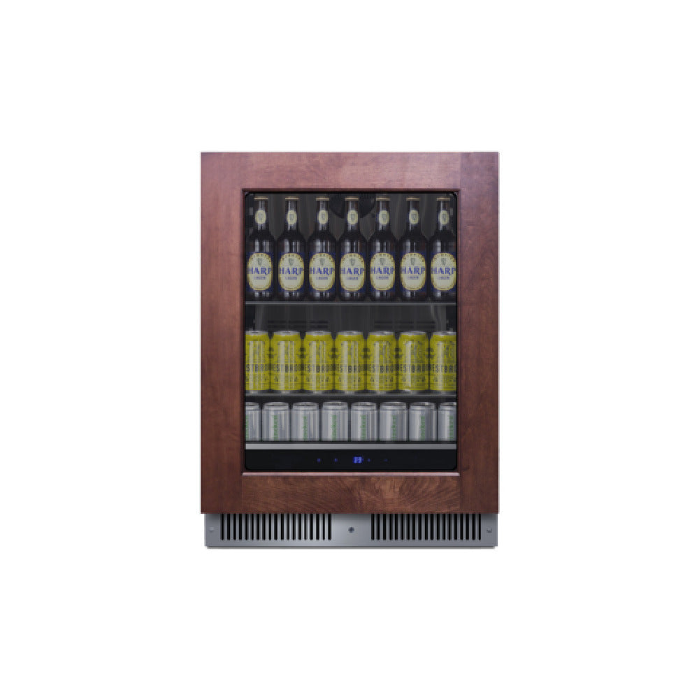 Summit SDHG2443PNR Undercounter Beverage Center 24"W 3.5 Cu.ft. Interior