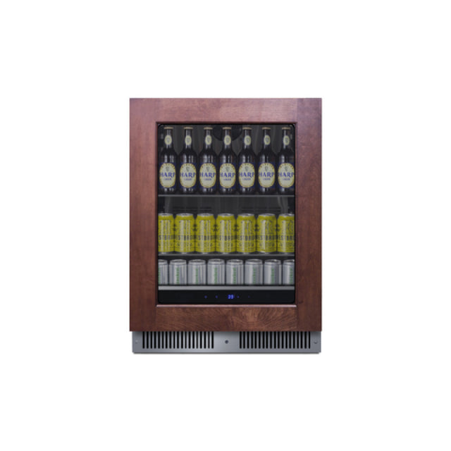 Summit SDHG2443PNR Undercounter Beverage Center 24"W 3.5 Cu.ft. Interior