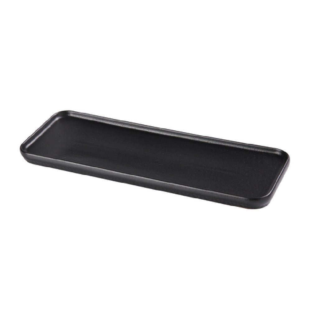 Yanco NB-513 Noble Black Plate 13-7/8"W X 4-3/4"D X 3/4"H Rectangular