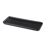 Yanco NB-513 Noble Black Plate 13-7/8"W X 4-3/4"D X 3/4"H Rectangular