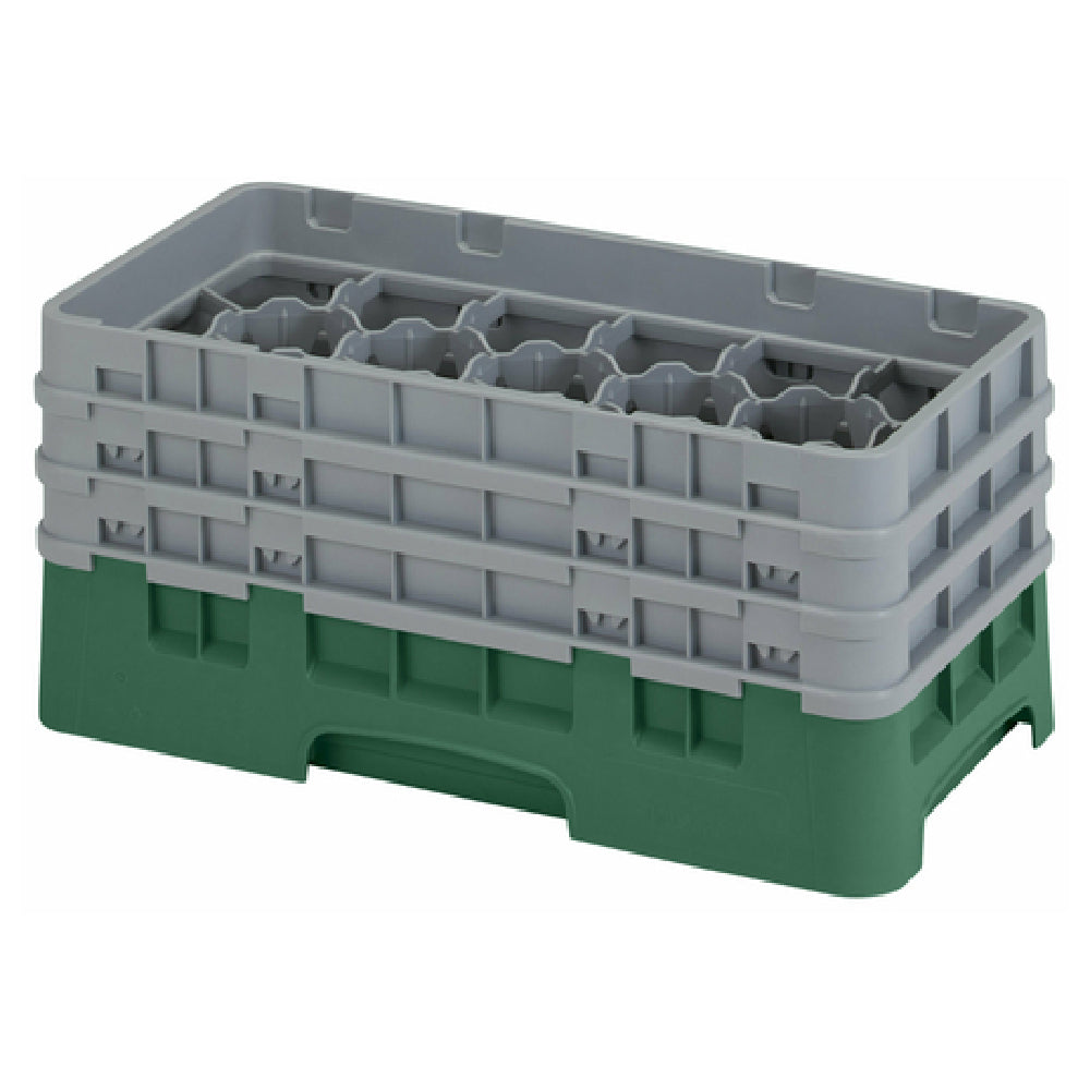 Cambro 17HS638119 Camrack® Glass Rack With (3) Soft Gray Extenders Half Size