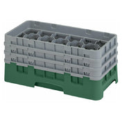 Cambro 17HS638119 Camrack® Glass Rack With (3) Soft Gray Extenders Half Size