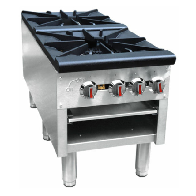 Hubert 29Y-074 - Kratos® Double Stockpot Gas Range, 160,000 BUT Output, Natural Gas