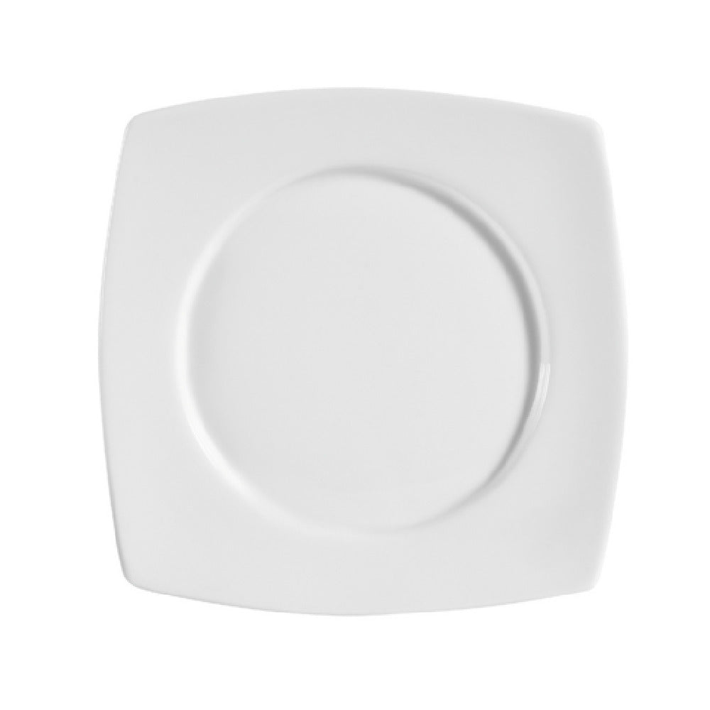 CAC China RCN-SQ8 Clinton Plate 8-7/8"L X 8-7/8"W X 1"H Round In Square