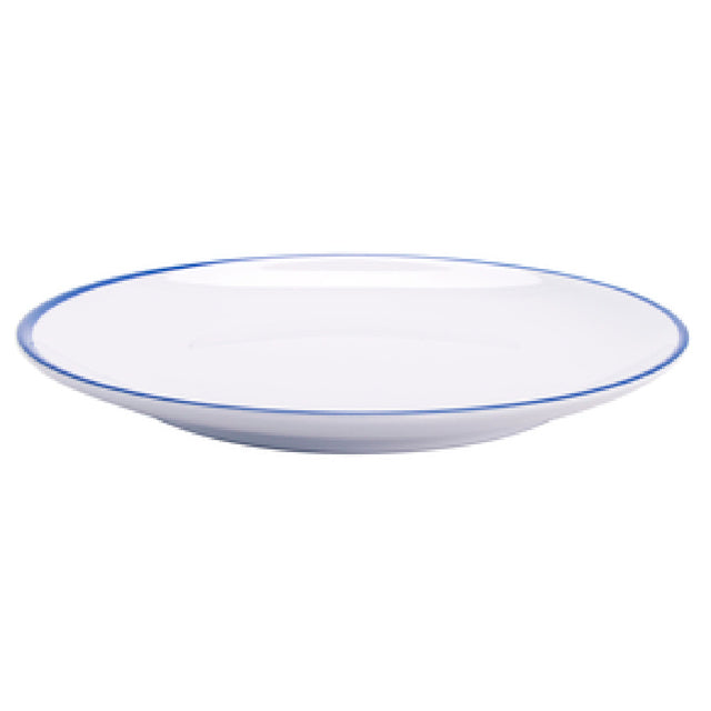 GET Enterprises CS-1100-W/CB Settlement Bistro™ Enamelware Dinner Plate 11" Round