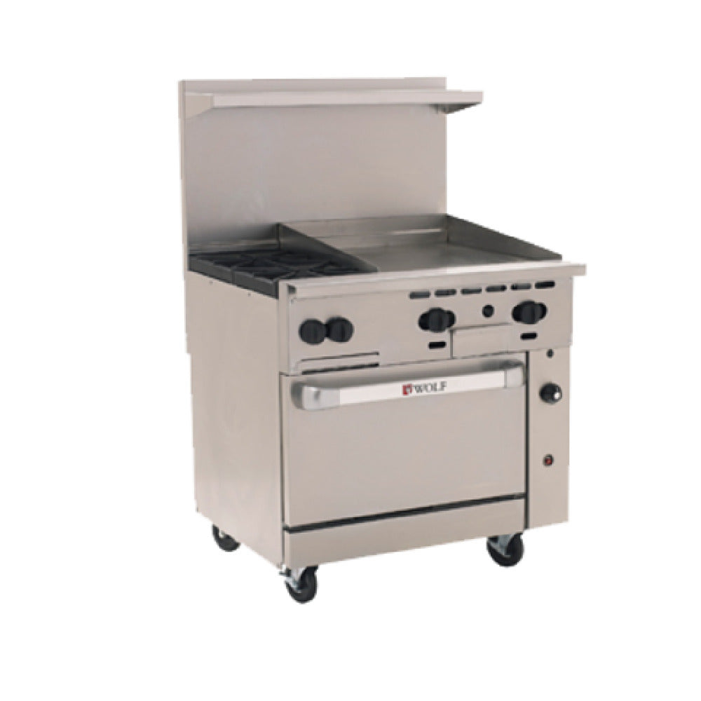 Wolf C36S-2B24G_LP Challenger XL™ Restaurant Range Gas 36"