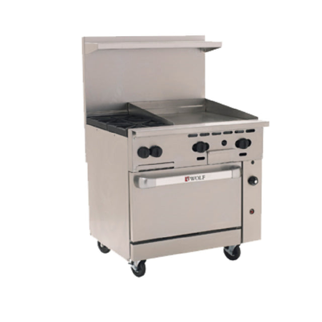 Wolf C36S-2B24G_LP Challenger XL™ Restaurant Range Gas 36"