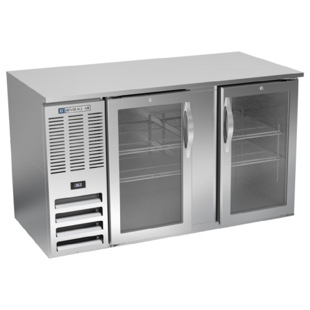 Beverage Air BB58HC-FG-S - Refrigerated Food Rated Back Bar Storage Cabinet, Two-section