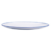 GET Enterprises OP-1291-W/CB Settlement Bistro™ Enamelware Melamine Dinner Plate 12-1/4" X 9"