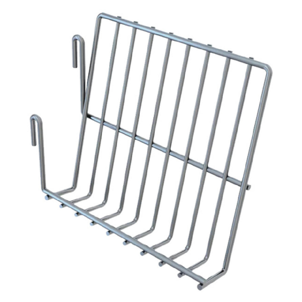 Quantum SG-BH29GY Store Grid Book Holder 8"W Gray Epoxy Antimicrobial Finish
