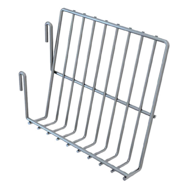Quantum SG-BH29GY Store Grid Book Holder 8"W Gray Epoxy Antimicrobial Finish