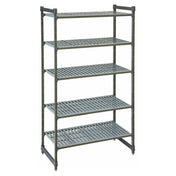 Cambro CBU184872V5580 Camshelving® Basics Plus Starter Unit 18"W X 48"L X 72"H