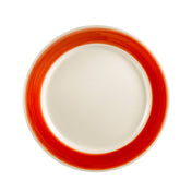 CAC China R-6-R Rainbow Plate 6-1/2" Dia. X 1/2"H Round