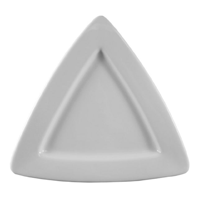 CAC China TRG-12 Festiware Plate 11-1/2"L X 11-1/2"W X 1"H Triangular