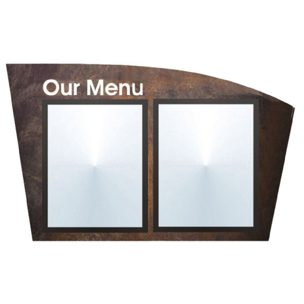 Hubert 79515 - Menu Board, 2-pocket, Wall-mount