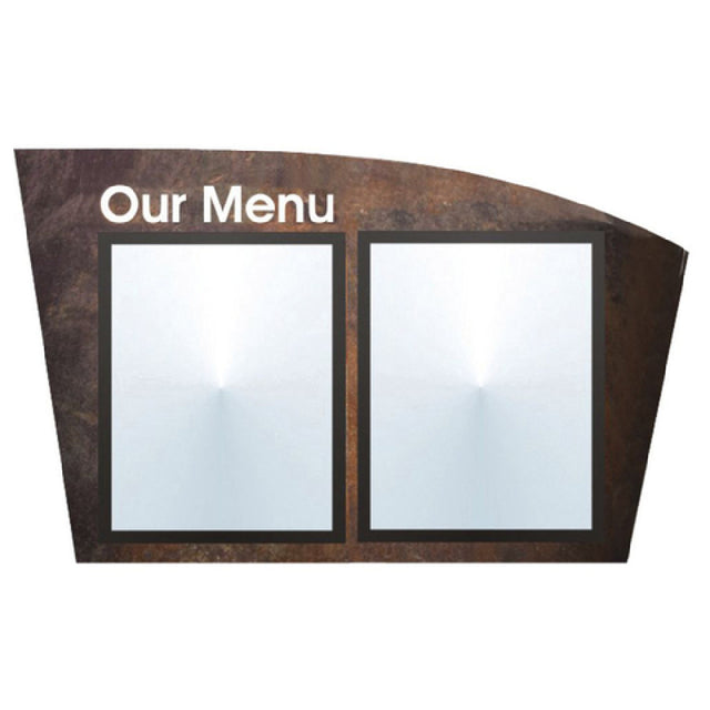 Hubert 79515 - Menu Board, 2-pocket, Wall-mount