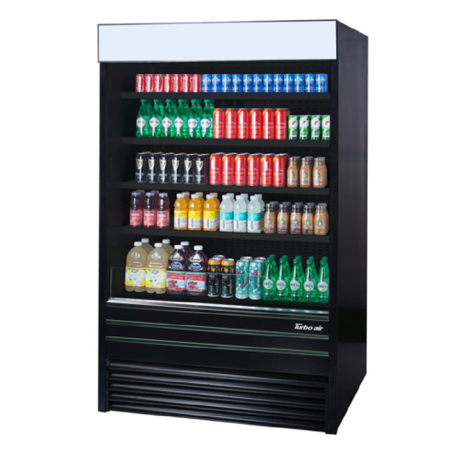 Turbo Air TOM-48EB-A-N Vertical Air Curtain Open Display Merchandiser 22.6 Cu. Ft. Capacity