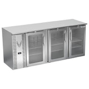 Victory VBBN78HC-FG-S - Back Bar Refrigerator, Food Rated, Three-section