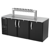 Beverage Air DD78HC-B-12T - Direct Draw Dispenser, 78"W X 30-3/8"D X 49-7/8"H, 33.59 Cu. Ft.